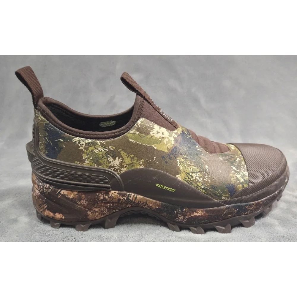 Western Chief Mens Camo Waterproof Garden Shoes Size 8 Brown Rubber Neoprene